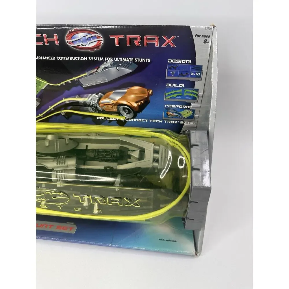 Hot Wheels Tech Trax System Power Swing Stunt Flex Loop Travel To Go Case
